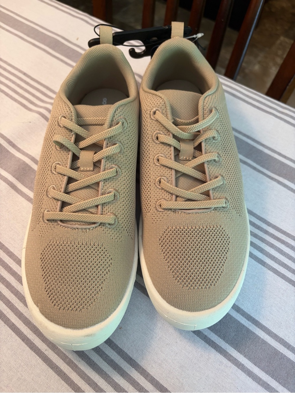 Men's George Casual Knit Sneakers in Beige